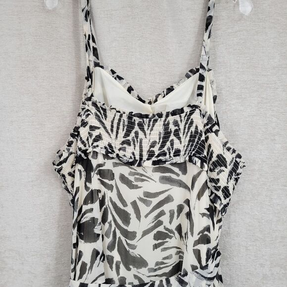 Alexis for Target Botanical Sleeveless Tiered Ruffle Dress Women's Plus Size 3X - Picture 9 of 14